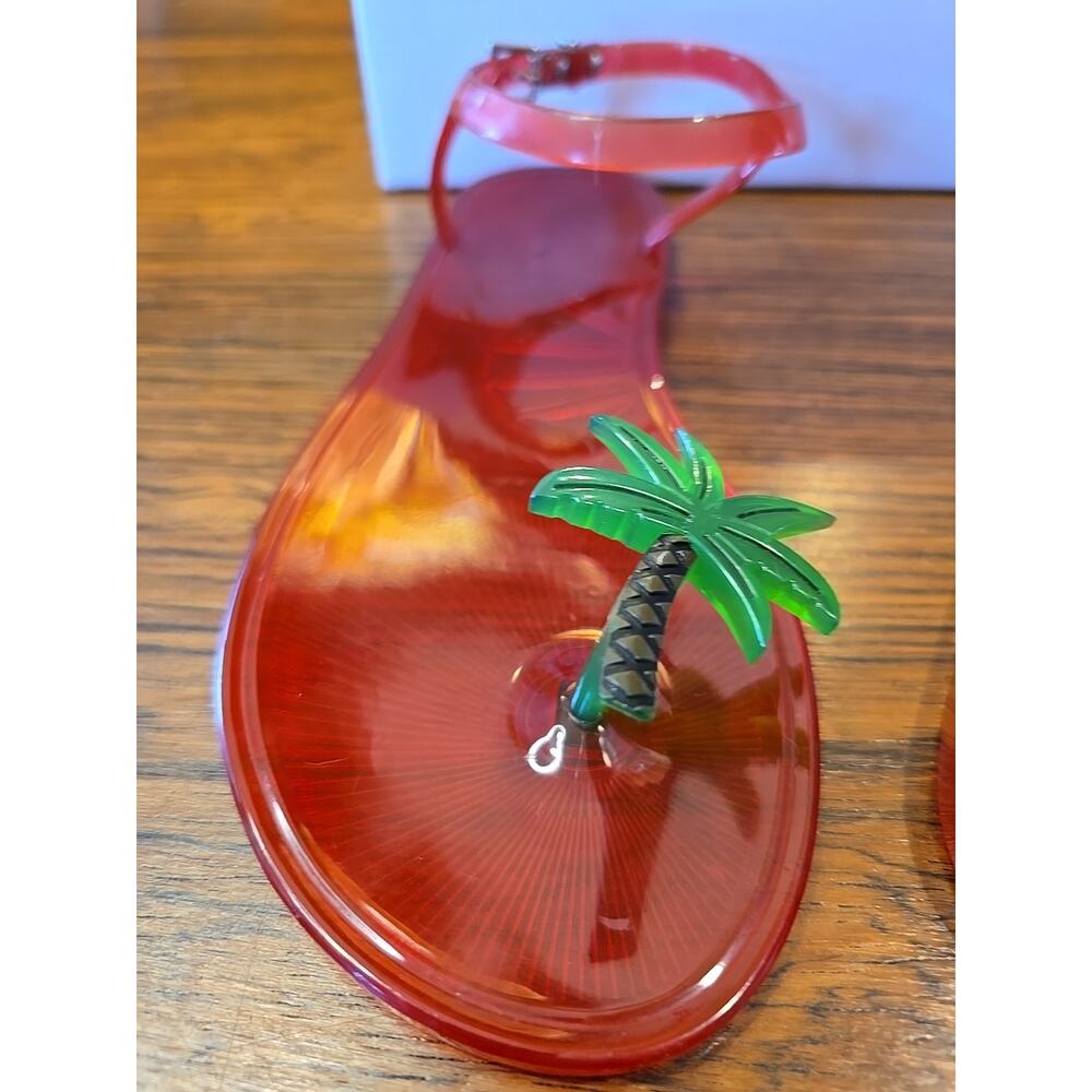 Katy Perry Geli Palm Tree Sandal Red / Green 8 - Picture 7 of 14